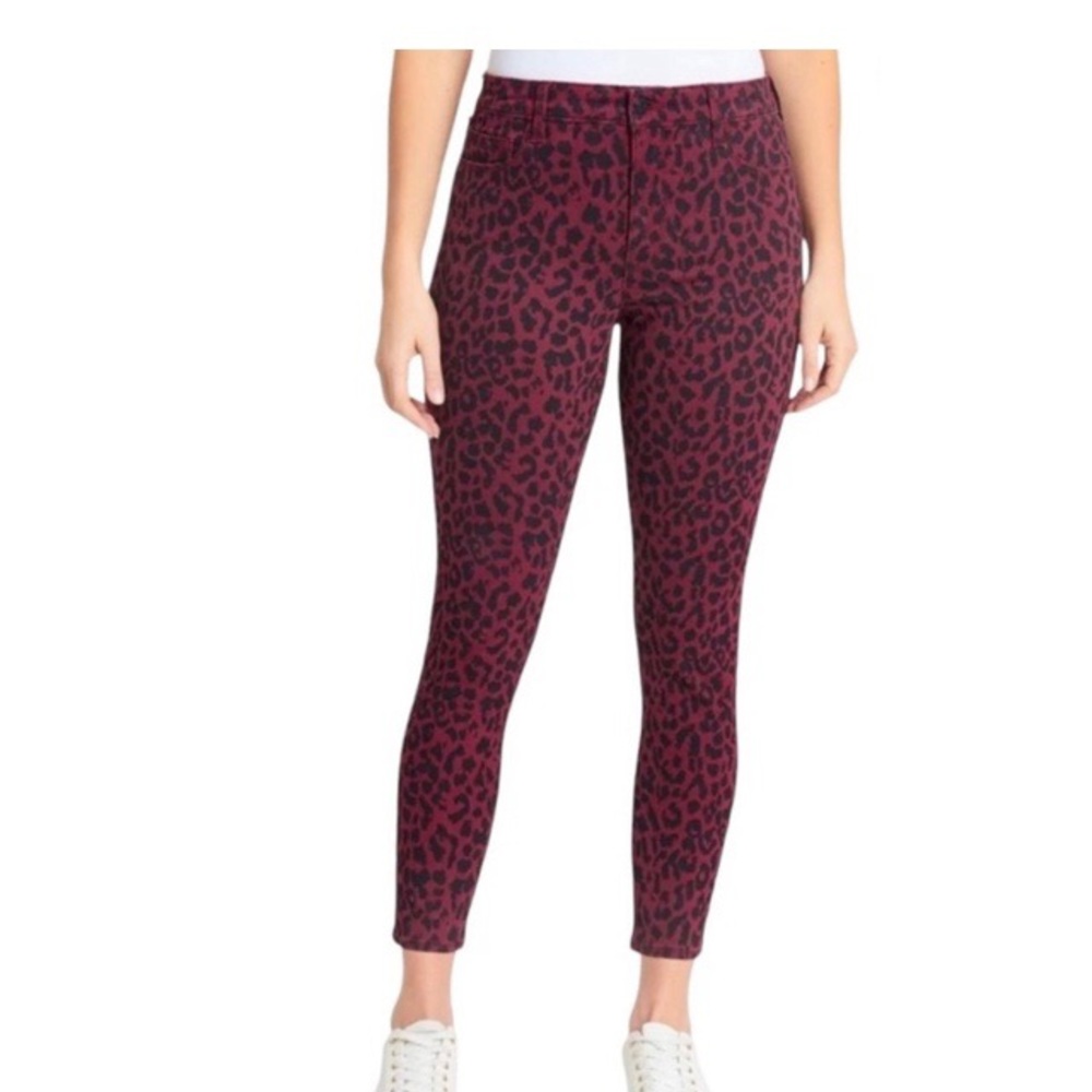 Sanctuary Social Standard Sketchy Cheetah Skinny Ankle‎ Jeans NWT